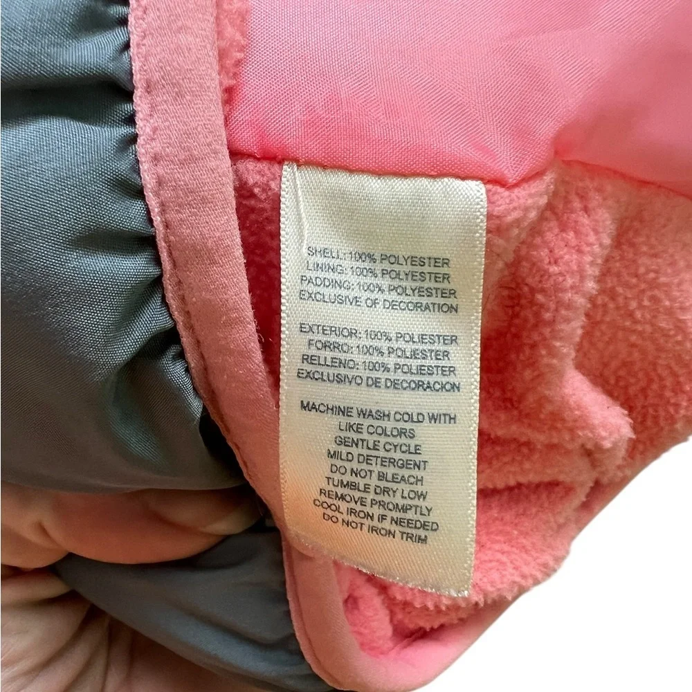 OshKosh B'gosh Puffer Jacket Kids Girls‎ 24M Pink Gray